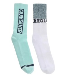 Quiksilver（クイックシルバー）の「QUIKSILVER 2PK CREW/クイックシルバーミドルソックス(靴下）（ソックス/靴下）」