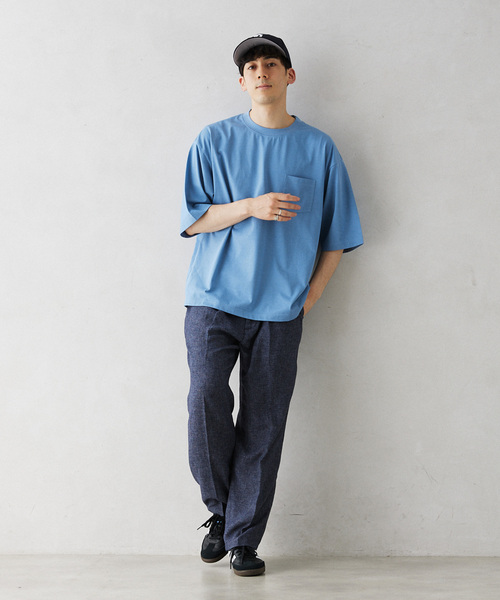 JOURNAL STANDARD relume（ジャーナルスタンダード　レリューム）の「European Flax / ヨーロピアンフラックス リネン1タックスラックス（その他パンツ・メンズ・コバルトブルー/ベージュ系その他/ブラック・MEDIUM/LARGE）」の16枚目の写真