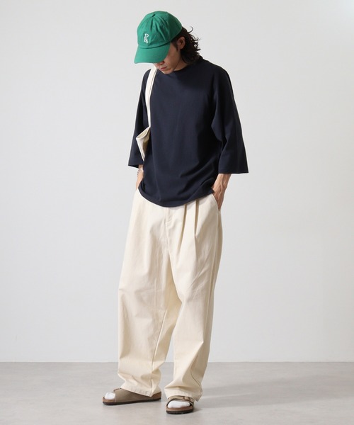 CROSS & STITCH(クロスステッチ)の「CROSS & STITCH 6.2オンス オープンエンド リラックスフィット ラグランTシャツ(Tシャツ/カットソー・メンズ・ネイビー/ブラック/ホワイト/ストーン・S/M/L/XXL/XL)」の10枚目の写真