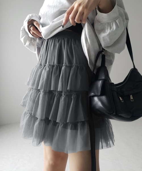 me+em select（ミームセレクト）の「【 3color 】チュール