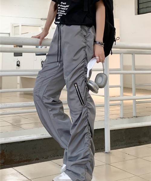 Y-3 レアアイテム グレー カーゴパンツ ジッパーポケット付き グレー ワイドシルエット カーゴパンツ｜Yahoo!フリマ（旧PayPayフリマ）