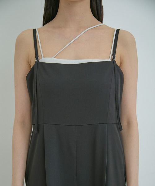 VIS（ビス）の「サイドラインオールインワン（つなぎ/オールインワン・レディース・ブラック/グレー/オフホワイト・FREE）」の20枚目の写真