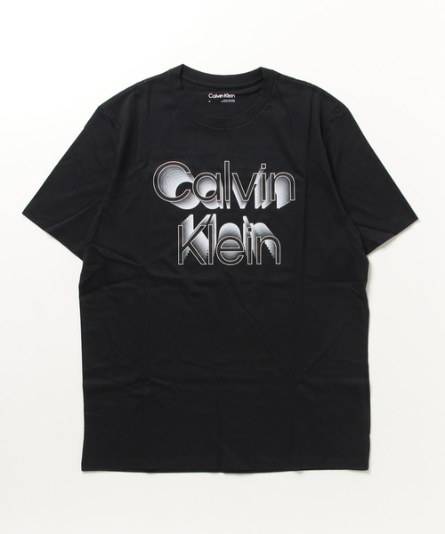 Calvin Klein(カルバン・クライン)の「Calvin Klein/ カルバンクライン グラフィックロゴプリント クルーネック 半袖Tシャツ SS GRADIENT LOGO TEE(Tシャツ/カットソー・メンズ・ホワイト・S/M/L)」の2枚目の写真