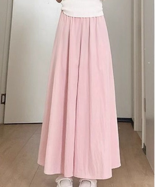 gossip!ロサンゼルス(ゴシップロサンゼルス)の「ハイウエストスカーチョキュロットスカート(その他パンツ・レディース・グレー/ピンク/ブルー/ライトグリーン/ダークグレー/オフホワイト/ブラック・FREE)」の7枚目の写真