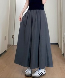 ハイウエストスカーチョキュロットスカート