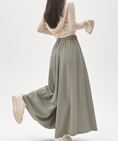 gossip!ロサンゼルス(ゴシップロサンゼルス)の「ハイウエストスカーチョキュロットスカート(その他パンツ・レディース・グレー/ピンク/ブルー/ライトグリーン/ダークグレー/オフホワイト/ブラック・FREE)」の21枚目の写真