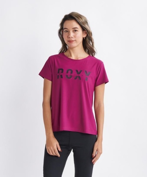 ROXY（ロキシー）の「BY YOUR SIDE/ロキシー半袖Tシャツ（Tシャツ/カットソー・レディース・ブラック/ピンク・SMALL/MEDIUM/LARGE）」の2枚目の写真