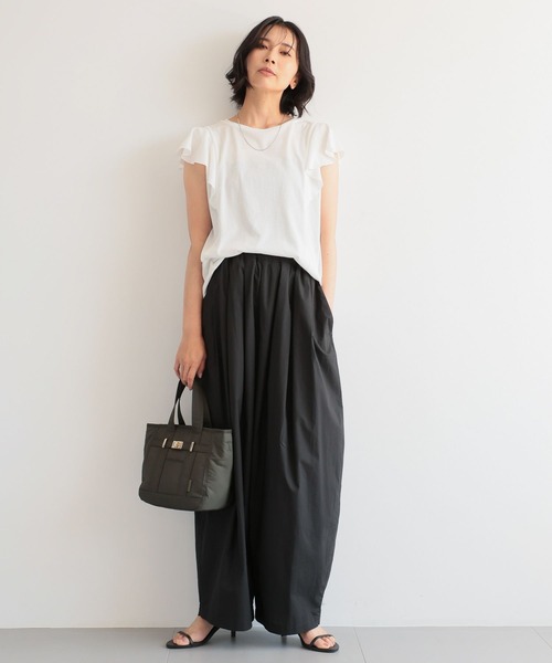 BARNYARDSTORM（バンヤードストーム）の「BARNYARDSTORM / ラッフルプルオーバー（Tシャツ/カットソー・レディース・ホワイト/カーキ/ブラック/パープル・FREE）」の13枚目の写真