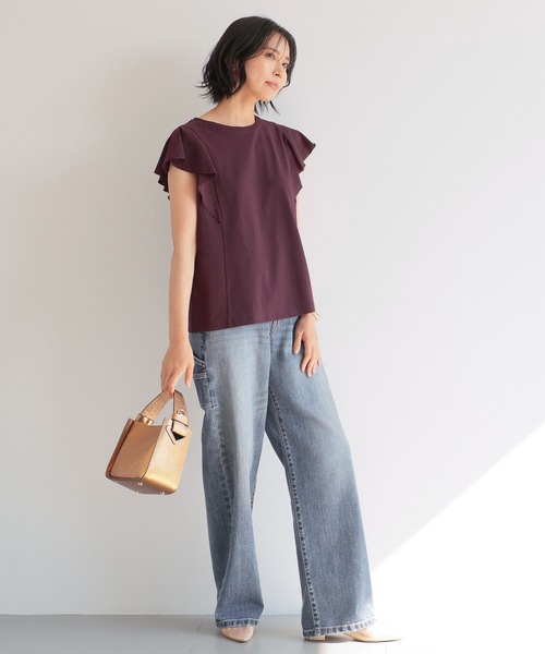 BARNYARDSTORM（バンヤードストーム）の「BARNYARDSTORM / ラッフルプルオーバー（Tシャツ/カットソー・レディース・ホワイト/カーキ/ブラック/パープル・FREE）」の19枚目の写真