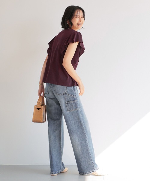 BARNYARDSTORM（バンヤードストーム）の「BARNYARDSTORM / ラッフルプルオーバー（Tシャツ/カットソー・レディース・ホワイト/カーキ/ブラック/パープル・FREE）」の18枚目の写真