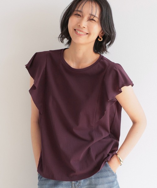 BARNYARDSTORM（バンヤードストーム）の「BARNYARDSTORM / ラッフルプルオーバー（Tシャツ/カットソー・レディース・ホワイト/カーキ/ブラック/パープル・FREE）」の22枚目の写真