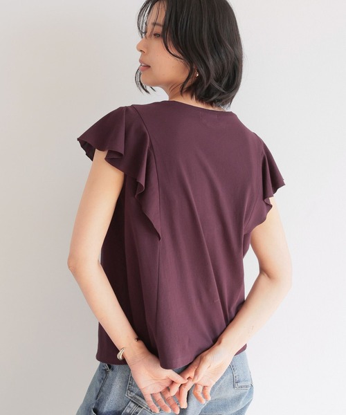 BARNYARDSTORM（バンヤードストーム）の「BARNYARDSTORM / ラッフルプルオーバー（Tシャツ/カットソー・レディース・ホワイト/カーキ/ブラック/パープル・FREE）」の21枚目の写真