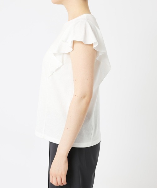 BARNYARDSTORM（バンヤードストーム）の「BARNYARDSTORM / ラッフルプルオーバー（Tシャツ/カットソー・レディース・ホワイト/カーキ/ブラック/パープル・FREE）」の16枚目の写真