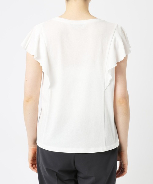 BARNYARDSTORM（バンヤードストーム）の「BARNYARDSTORM / ラッフルプルオーバー（Tシャツ/カットソー・レディース・ホワイト/カーキ/ブラック/パープル・FREE）」の15枚目の写真