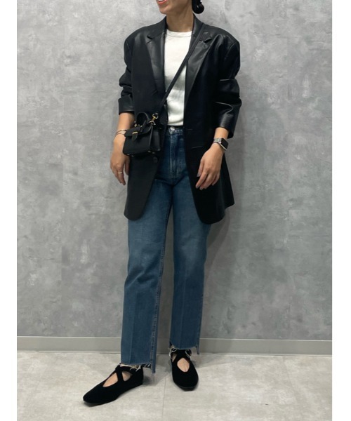 Mila Owen（ミラオーウェン）の「フェイクレザーオーバーサイズ