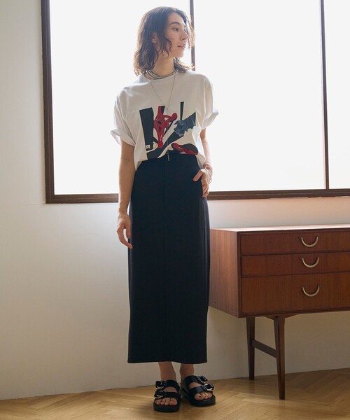UNFILO(アンフィーロ)の「【Lee Izumida×UNFILO】プリント Tシャツ(Tシャツ/カットソー・レディース・グレー系2/ホワイト系2/ホワイト系1/グレー系1/ホワイト系3/グレー系3・M2/MEDIUM)」の12枚目の写真