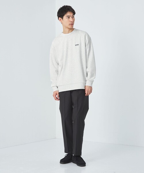 UNIVERSAL OVERALL(ユニバーサルオーバーオール)の「【別注】<UNIVERSAL OVERALL>GLR ロゴ クルーネック ロンT 長袖 Tシャツ(Tシャツ/カットソー・メンズ・ダークグレー/ダークブラウン/ナチュラル・S/M/L)」の4枚目の写真
