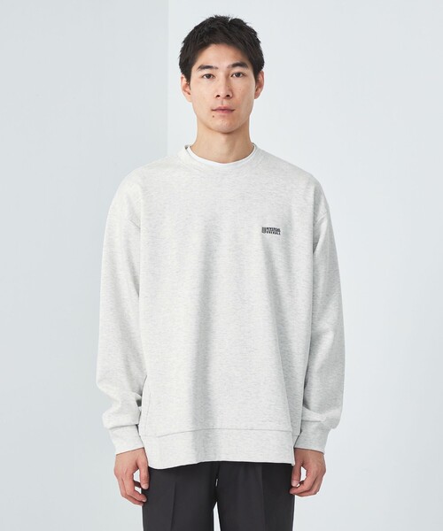 UNIVERSAL OVERALL(ユニバーサルオーバーオール)の「【別注】<UNIVERSAL OVERALL>GLR ロゴ クルーネック ロンT 長袖 Tシャツ(Tシャツ/カットソー・メンズ・ダークグレー/ダークブラウン/ナチュラル・S/M/L)」の7枚目の写真