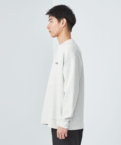 UNIVERSAL OVERALL(ユニバーサルオーバーオール)の「【別注】<UNIVERSAL OVERALL>GLR ロゴ クルーネック ロンT 長袖 Tシャツ(Tシャツ/カットソー・メンズ・ダークグレー/ダークブラウン/ナチュラル・S/M/L)」の8枚目の写真