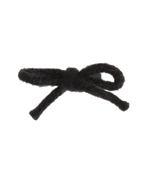 jouetie(ジュエティ)の「ニットリボンピン(ヘアピン・レディース・ブラック/アイボリー・FREE)」の3枚目の写真