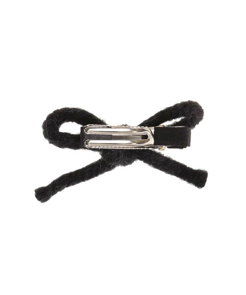 jouetie(ジュエティ)の「ニットリボンピン(ヘアピン・レディース・ブラック/アイボリー・FREE)」の4枚目の写真