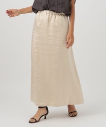 BAYFLOW | [秋まで穿ける]サテンセミナロースカート(スカート)