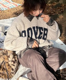 AS KNOW AS plus | ◇カレッジロゴジャガードニットプルオーバー(ニット/セーター)