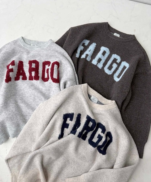 AS KNOW AS plus(アズノゥアズプラス)の「◇カレッジロゴジャガードニットプルオーバー【UNISEX ITEM】(ニット/セーター・レディース・ベージュ/オートミール/ネイビー/グレー/グリーン/グリーン系1/ベージュ系1/ネイビー系1/ブラウン系2/グレー系2/ベージュ系2・FREE)」の15枚目の写真