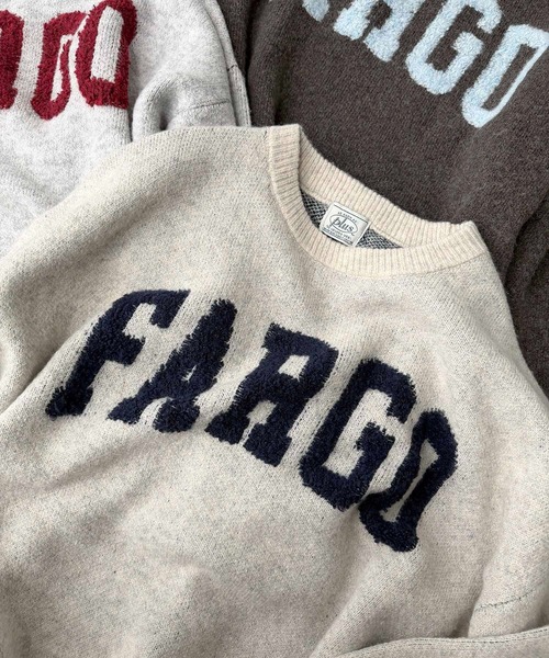 AS KNOW AS plus(アズノゥアズプラス)の「◇カレッジロゴジャガードニットプルオーバー【UNISEX ITEM】(ニット/セーター・レディース・ベージュ/オートミール/ネイビー/グレー/グリーン/グリーン系1/ベージュ系1/ネイビー系1/ブラウン系2/グレー系2/ベージュ系2・FREE)」の16枚目の写真