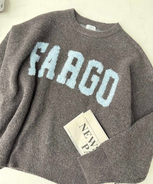 AS KNOW AS plus(アズノゥアズプラス)の「◇カレッジロゴジャガードニットプルオーバー【UNISEX ITEM】(ニット/セーター・レディース・ベージュ/オートミール/ネイビー/グレー/グリーン/グリーン系1/ベージュ系1/ネイビー系1/ブラウン系2/グレー系2/ベージュ系2・FREE)」の19枚目の写真