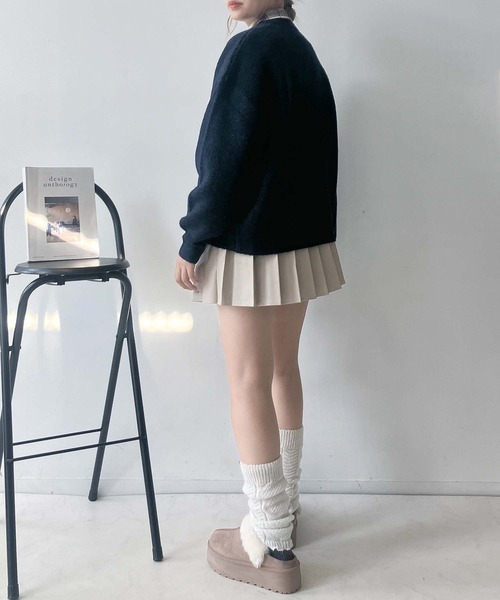 AS KNOW AS plus（アズノゥアズプラス）の「◇カレッジロゴジャガードニットプルオーバー【UNISEX ITEM】（ニット/セーター・レディース・ベージュ/オートミール/ネイビー/グレー/グリーン/グリーン系1/ベージュ系1/ネイビー系1・FREE）」の17枚目の写真