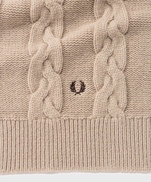 ラムウールケーブルマフラー／Lambswool Cable Scarf（マフラー