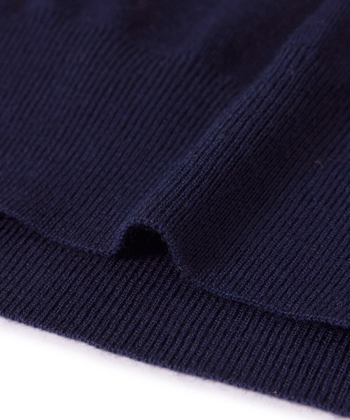 ROPE'(ロペ)の「SUPER160'sメリノウール半袖ニット【ロロ・ピアーナ社製ウール使用】/アンサンブル対応(ニット/セーター・レディース・グレー/ネイビー/ピンク・FREE)」の7枚目の写真
