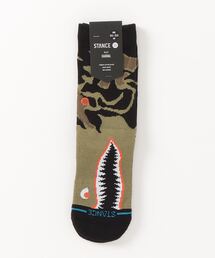 STANCE（スタンス）の「STANCE/スタンス キッズ 靴下 ソックスWARBIRD KIDS CREW K555C24WAR#GRN（ソックス/靴下・キッズ）」