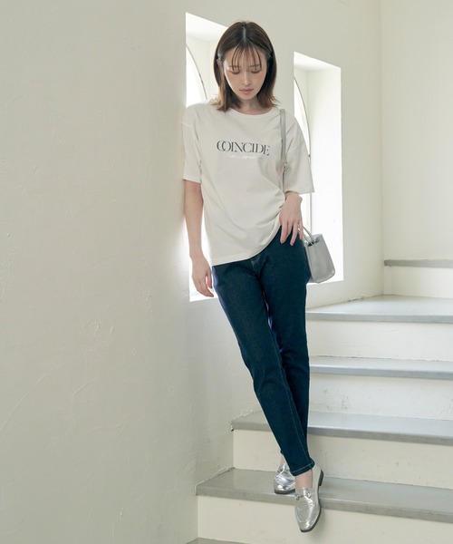 ikka(イッカ)の「GOKU楽ストレッチスキニーパンツ(その他パンツ・レディース・ブラック/ベージュ/ネイビー/梅/ブルー/ダークグリーン・L/M/S)」の9枚目の写真