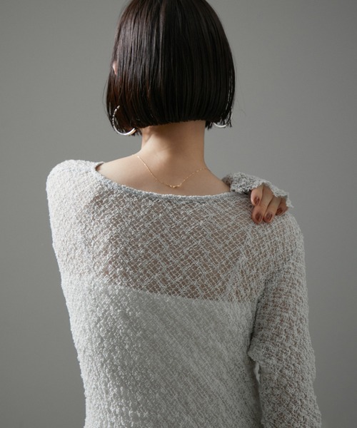 SALON adam et rope'(サロン アダム エ ロペ)の「【NIPPON CULTURE】クラウドレースワンピース(ワンピース・レディース・ライトグレー/オフホワイト/ブラック・FREE)」の11枚目の写真