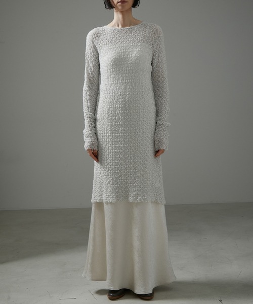 SALON adam et rope'(サロン アダム エ ロペ)の「【NIPPON CULTURE】クラウドレースワンピース(ワンピース・レディース・ライトグレー/オフホワイト/ブラック・FREE)」の12枚目の写真