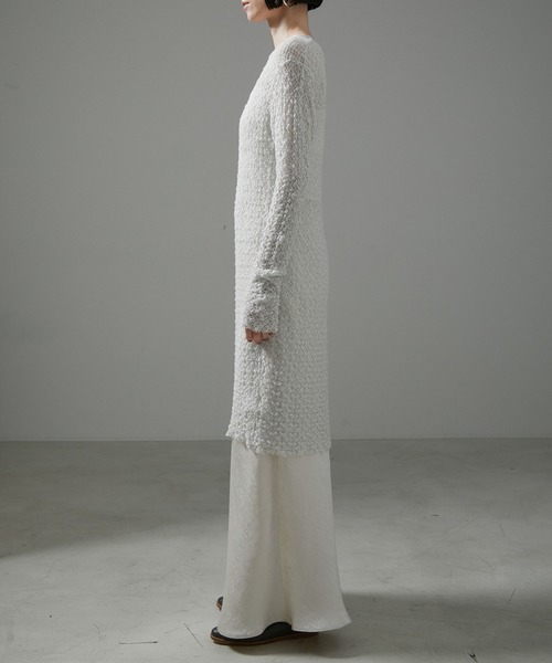 SALON adam et rope'(サロン アダム エ ロペ)の「【NIPPON CULTURE】クラウドレースワンピース(ワンピース・レディース・ライトグレー/オフホワイト/ブラック・FREE)」の13枚目の写真