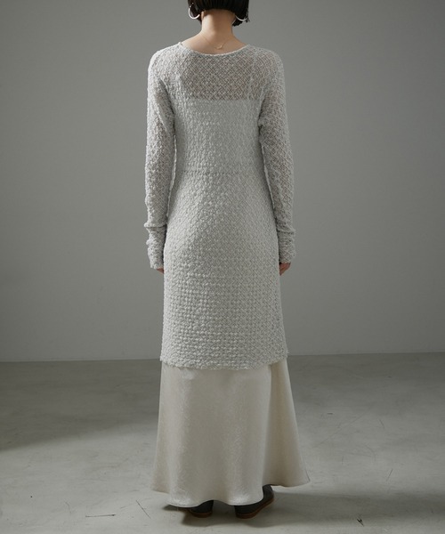 SALON adam et rope'(サロン アダム エ ロペ)の「【NIPPON CULTURE】クラウドレースワンピース(ワンピース・レディース・ライトグレー/オフホワイト/ブラック・FREE)」の14枚目の写真