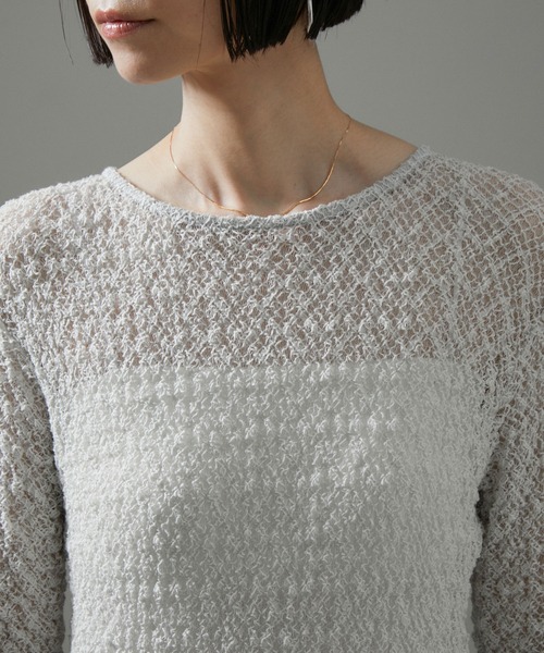 SALON adam et rope'(サロン アダム エ ロペ)の「【NIPPON CULTURE】クラウドレースワンピース(ワンピース・レディース・ライトグレー/オフホワイト/ブラック・FREE)」の15枚目の写真