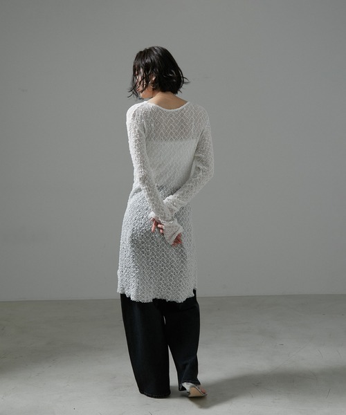 SALON adam et rope'(サロン アダム エ ロペ)の「【NIPPON CULTURE】クラウドレースワンピース(ワンピース・レディース・ライトグレー/オフホワイト/ブラック・FREE)」の22枚目の写真