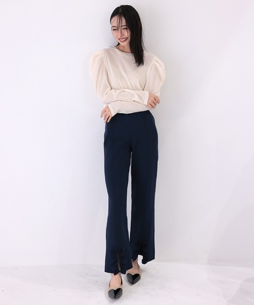 DONOBAN（ドノバン）の「フロッキーメッシュトップス（その他トップス・レディース・アイボリー/ネイビー/チャコール/ブラウン/ピンク・ONE）」の13枚目の写真