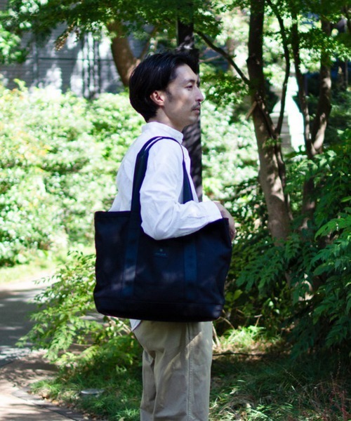 Snow Peak(スノーピーク)の「Noasobi Explorer Tote Bag M / オンライン限定 トートバッグ シンプル(トートバッグ・メンズ・ブラック・ONE SIZE)」の4枚目の写真