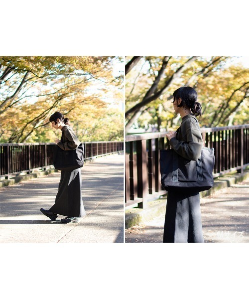 Snow Peak(スノーピーク)の「Noasobi Explorer Tote Bag M / オンライン限定 トートバッグ シンプル(トートバッグ・メンズ・ブラック・ONE SIZE)」の20枚目の写真