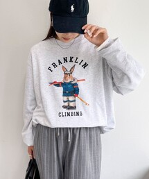 【Franklin Climbing/ フランクリン クライミング】うさぎスキー クルーネックスウェット