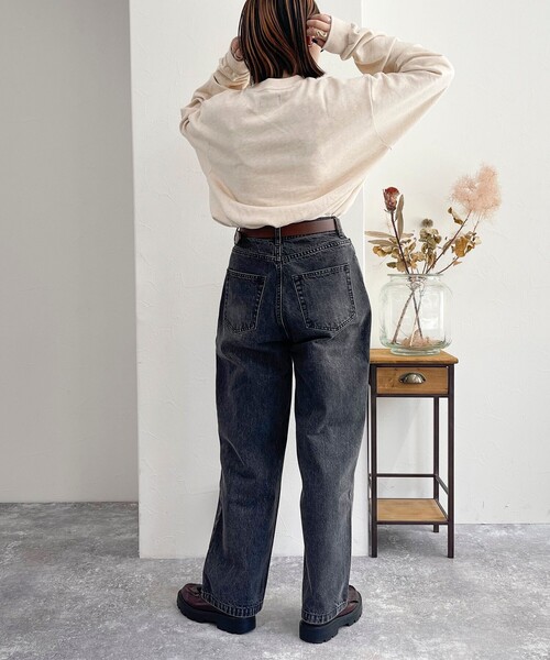 fredy emue（フレディエミュ）の「【Franklin Climbing/ フランクリン クライミング】うさぎスキー クルーネックスウェット（スウェット・レディース・アイボリー/ライトグレー/チャコールグレー・38）」の13枚目の写真