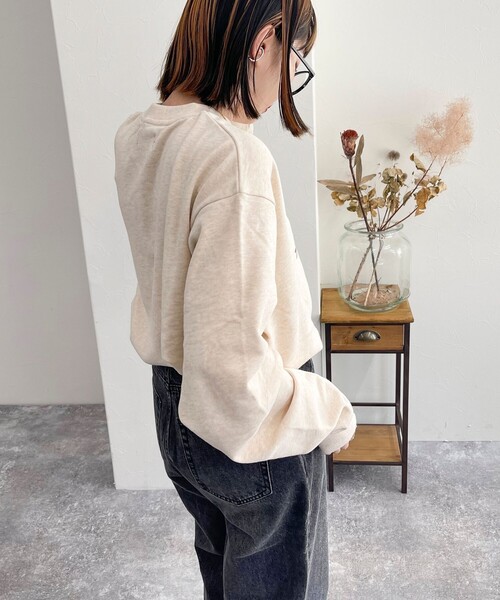 fredy emue（フレディエミュ）の「【Franklin Climbing/ フランクリン クライミング】うさぎスキー クルーネックスウェット（スウェット・レディース・アイボリー/ライトグレー/チャコールグレー・38）」の15枚目の写真