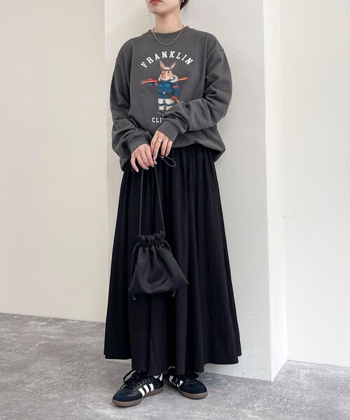 fredy emue（フレディエミュ）の「【Franklin Climbing/ フランクリン クライミング】うさぎスキー クルーネックスウェット（スウェット・レディース・アイボリー/ライトグレー/チャコールグレー・38）」の17枚目の写真