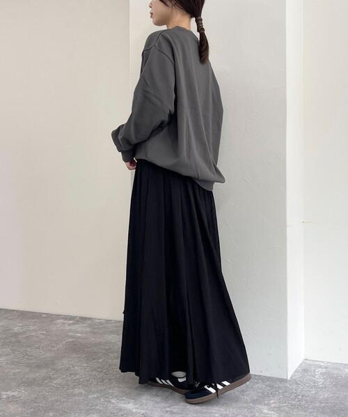 fredy emue（フレディエミュ）の「【Franklin Climbing/ フランクリン クライミング】うさぎスキー クルーネックスウェット（スウェット・レディース・アイボリー/ライトグレー/チャコールグレー・38）」の19枚目の写真