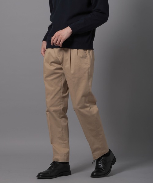 ベージュ ワークパンツ 4ポケット アンサーフォー / 4ポケットワイドロングパンツ（Khaki） | Pay ID